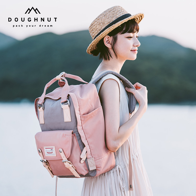 Doughnut Macaroon都乐甜甜圈学生双肩包旅行休闲登山包潮流背包