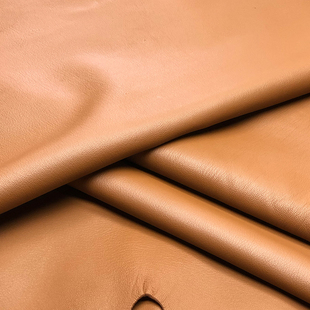 金棕色国产缩纹山羊皮布料面料diy手工内衬细纹真皮羊皮法羊纹