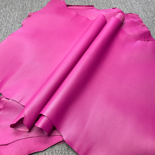 法国a山羊皮H家法羊缩纹手工定制包包里皮奢护皮料天方夜谭紫