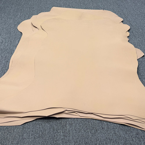 法国ALRAN SULLY法羊缩纹山羊皮Rose poudre 粉底色 特价瑕疵皮料