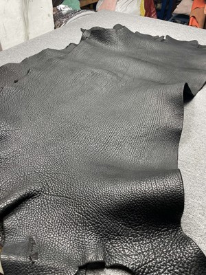 特厚野牛皮皮料缩纹3.8mm头层牛皮真皮皮革手工diy面料