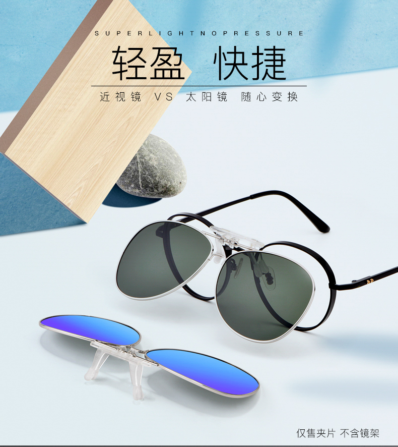 威视杰防辐射方框时尚近视夹片