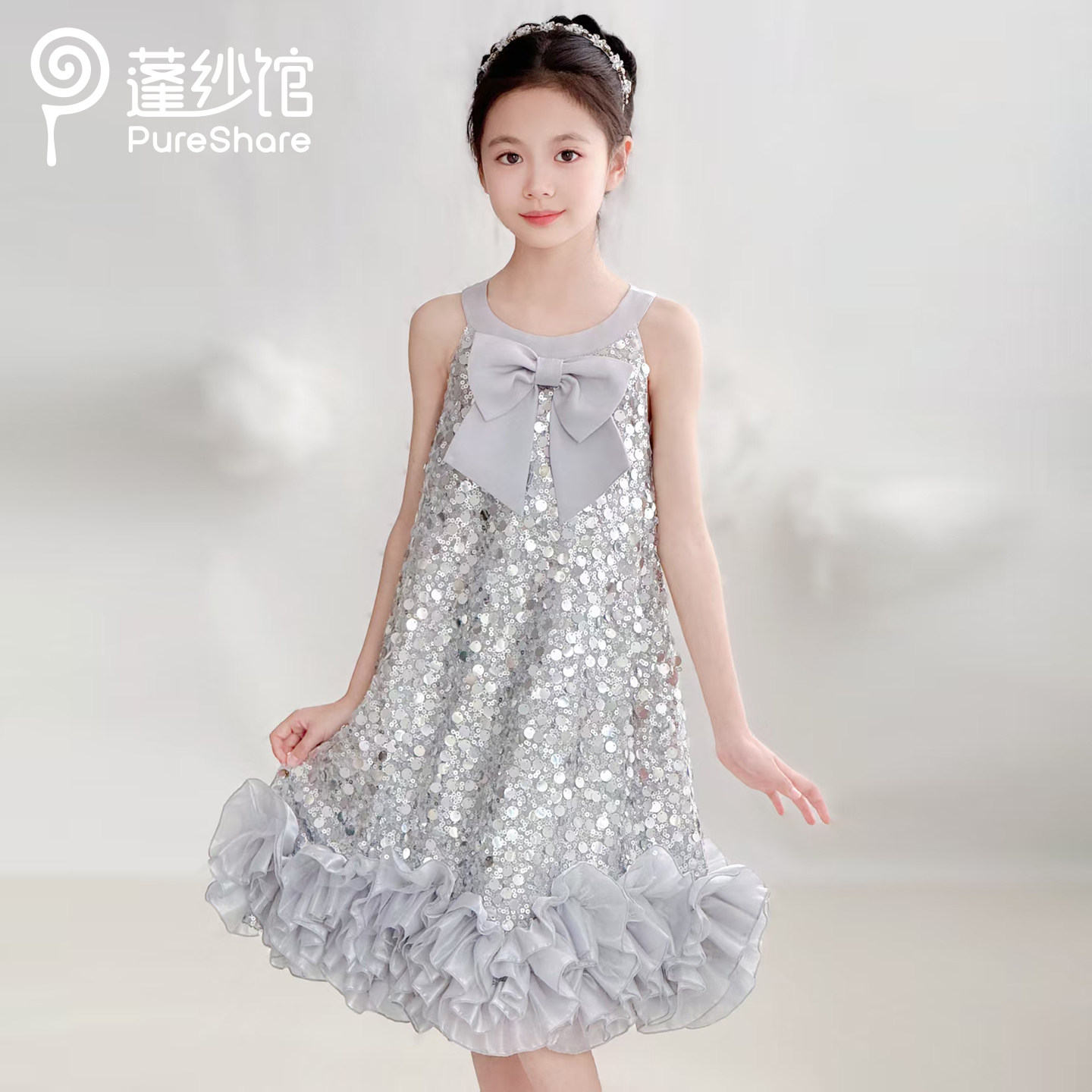 pureshare蓬纱馆女童公主裙夏季