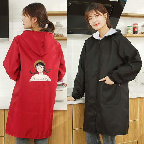 外套罩衣男女拉链围裙罩衫可爱