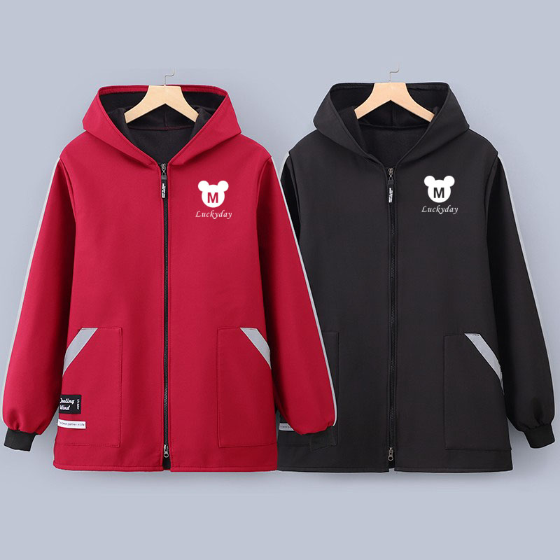 短款小个子加绒加厚反光罩衣上班