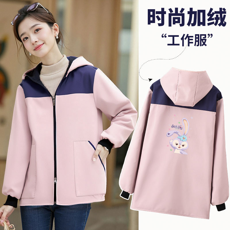 时尚短款加绒加厚正穿罩衣