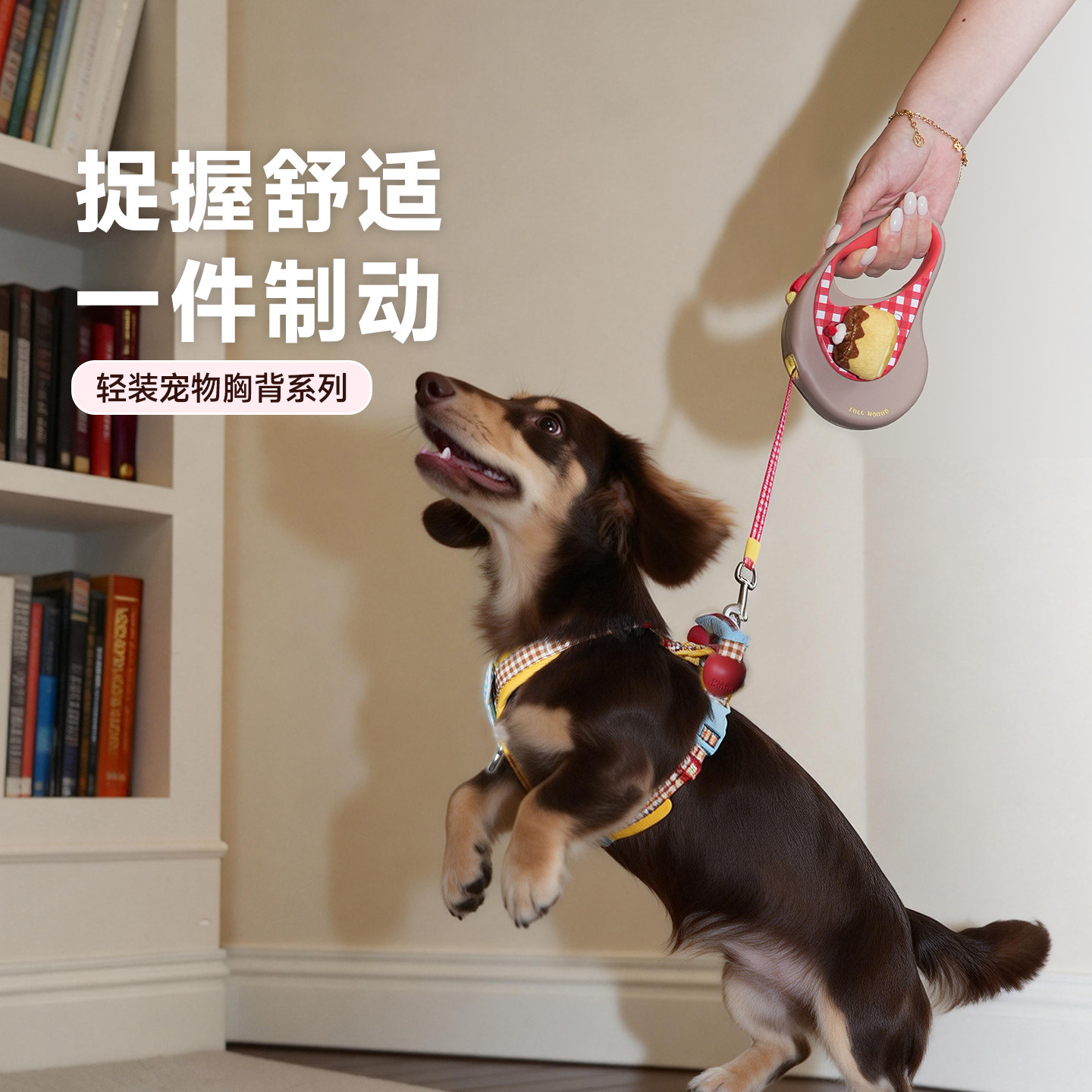 TuffHound它愿自动伸缩狗狗牵引绳中小型犬宠物专用防爆冲狗链子