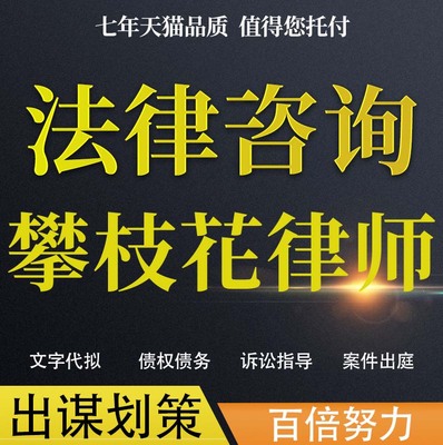 法律咨询攀枝花律师协议婚姻欠钱交通事故代写诉状网上立案起诉