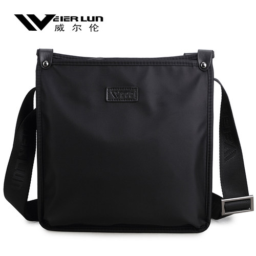 威尔伦牛津布休闲男包单肩斜挎包