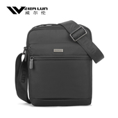 威尔伦牛津布斜挎包男包单肩包男士 包包便携运动休闲包帆布小背包