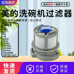 美的洗碗机VX10/V9/XH09Pro/XQ60/DWZ5-0512过滤器滤网抗菌篮XQ30