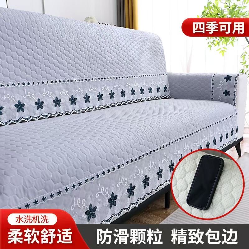 轻奢高级感沙发垫四季通用直排坐垫防滑皮沙发套罩2026新款盖布巾