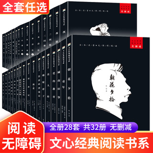 朝花夕拾 文心经典 课内外阅读 阅读书系全册28套共32册无障碍阅读无删减版 钢铁是怎样炼成 骆驼祥子四大名著经典 城南旧事