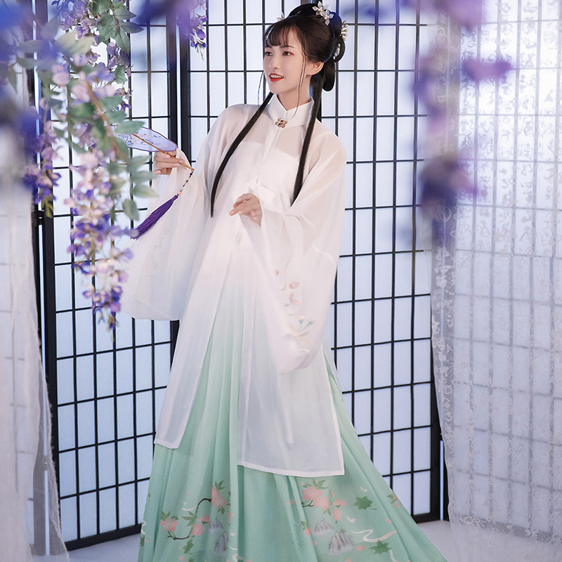 原创正品  立领长衫  明制汉服  夏季薄款