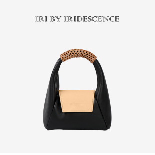 IRIDESCENCE园艺包小号Master设计师头层牛皮手工编织手提斜挎包