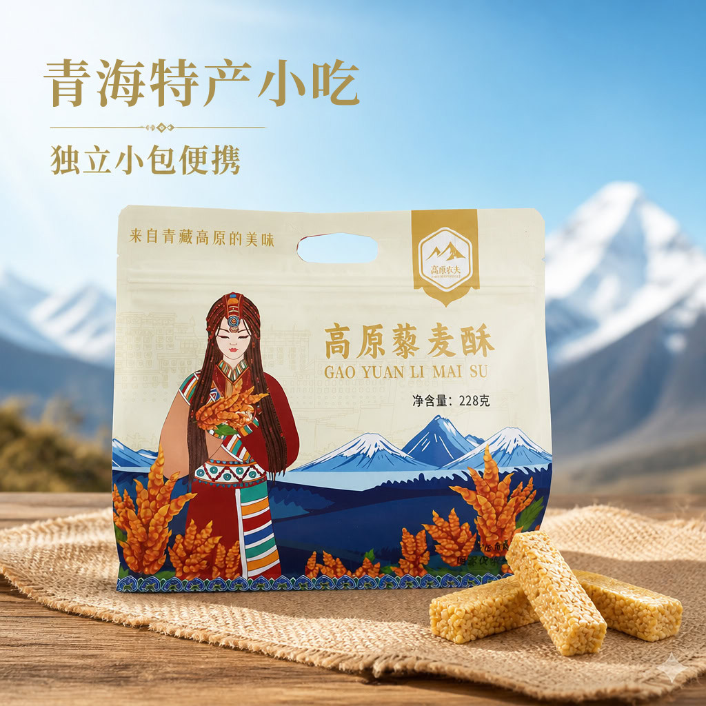 藜麦酥传统零食中式糕点下午茶美味茶点休闲小吃青海特产送礼