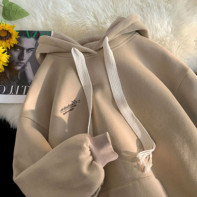 特大码300斤宽松刺绣卫衣