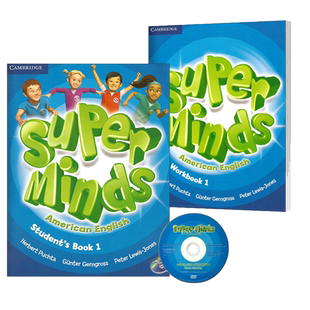 美音版Super Minds starter/1/2/3/4/5/6级学生书+练习册 剑桥少儿英语 YLE考试教材 American super minds 原版进口