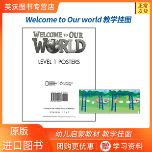 Welcome to our world美国国家地理幼儿英语教材教学用挂图 （此链接为单一级别价格）原版进口