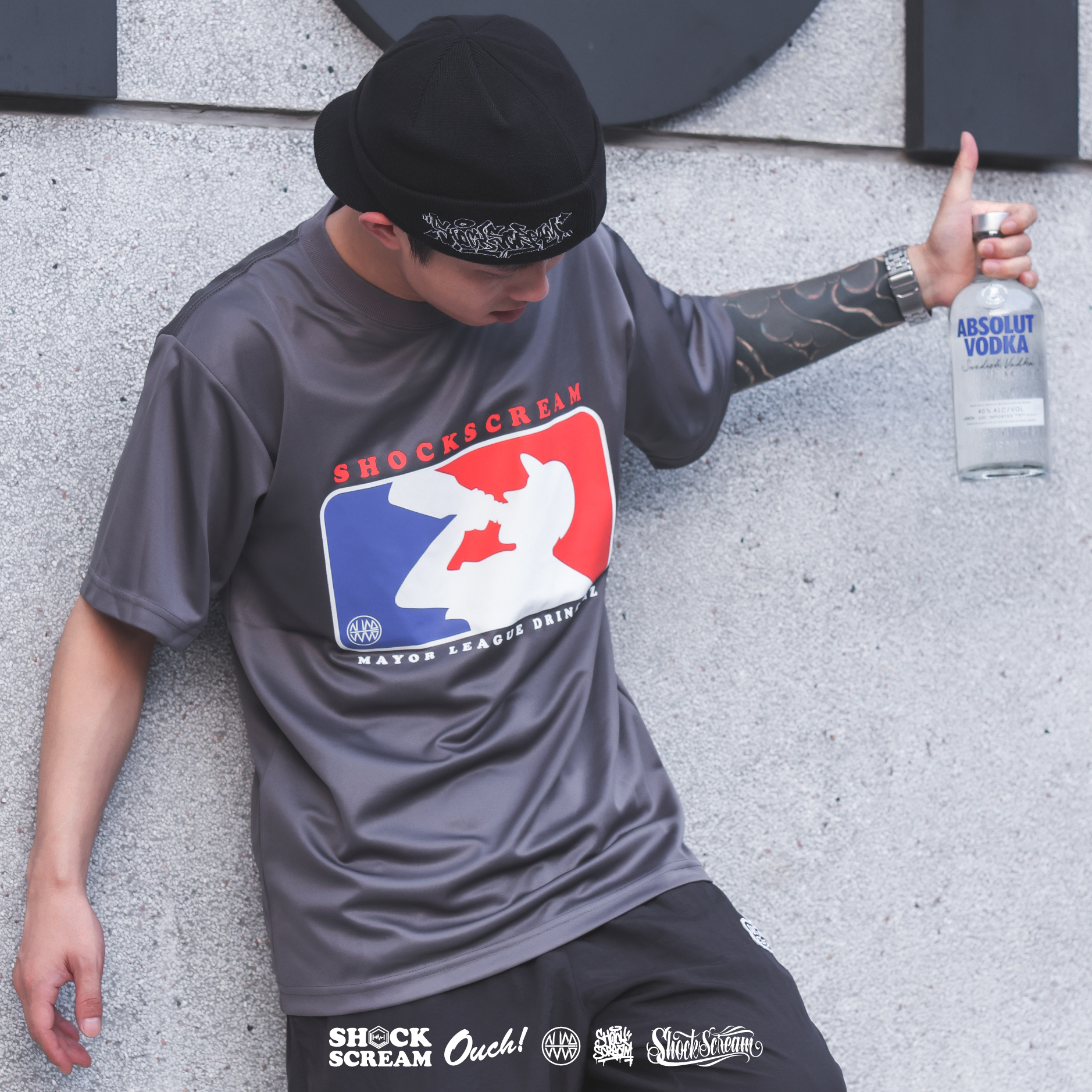 shockscream短袖速干街舞恶搞图