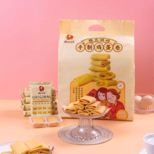 模范妈妈手工鸡蛋卷520g香酥掉渣健康零食原味蛋卷酥饼干