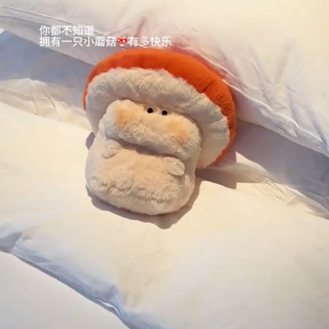 小红书同款蘑菇秃秃公仔毛绒玩具儿童玩偶布娃娃沙发摆件女生