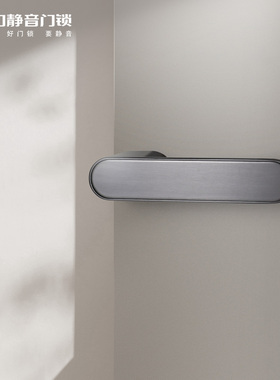 名门极简门锁室内卧室卫生间磁吸静音锁具生态门木门把手带钥匙