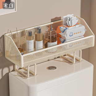 免打孔卫生间马桶上方置物架浴室洗手间储物架厕所多功能收纳神器