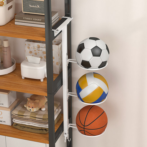 免打孔门后篮球收纳架