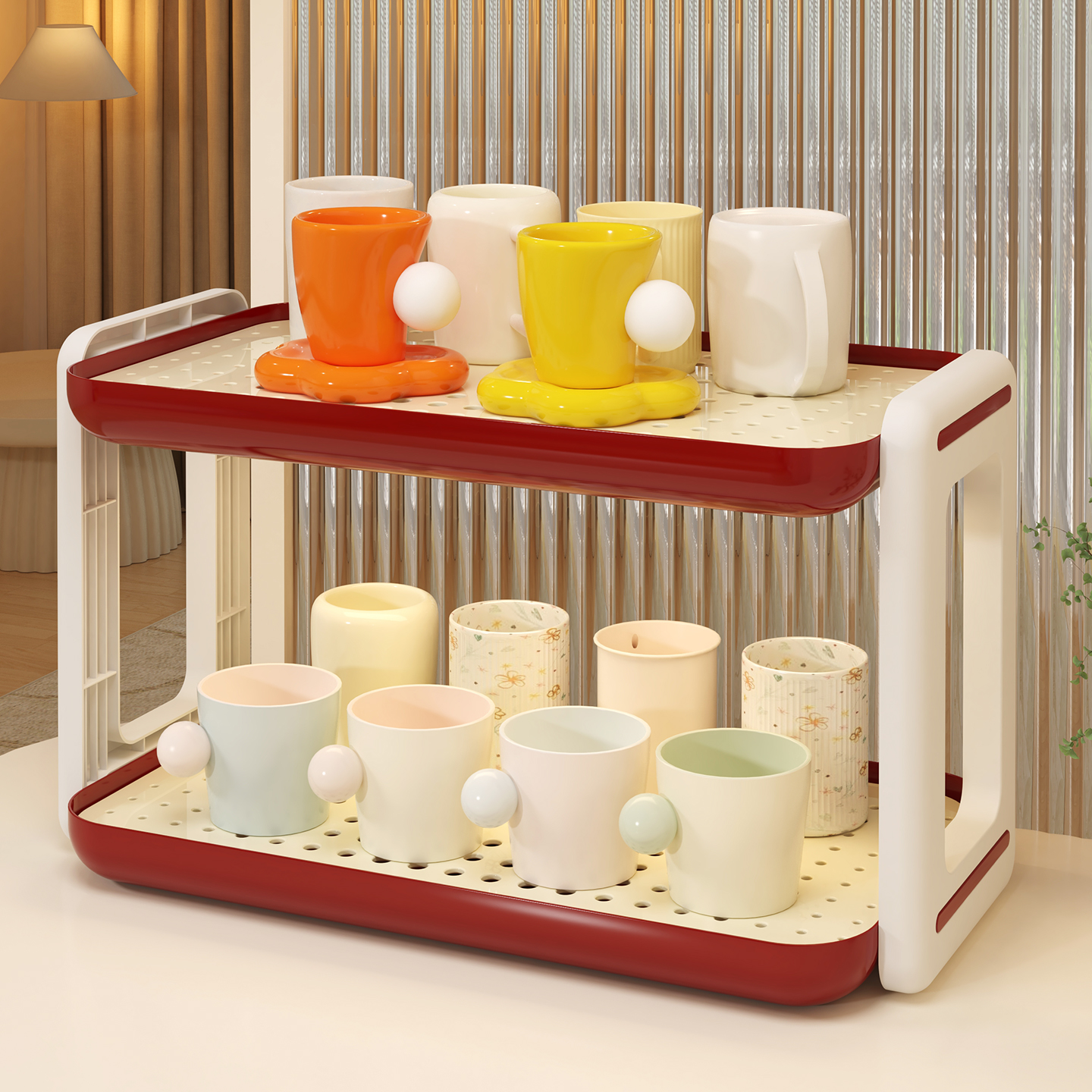 杯架多层杯子沥水架茶杯收纳