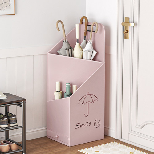 索白雨伞收纳架小户型放伞桶