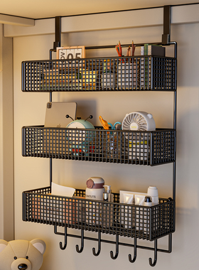 宿舍床上置物架寝室床边挂篮免打孔床头收纳空间利用神器分层架子