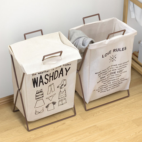 可折叠家用脏衣篓带盖网红款