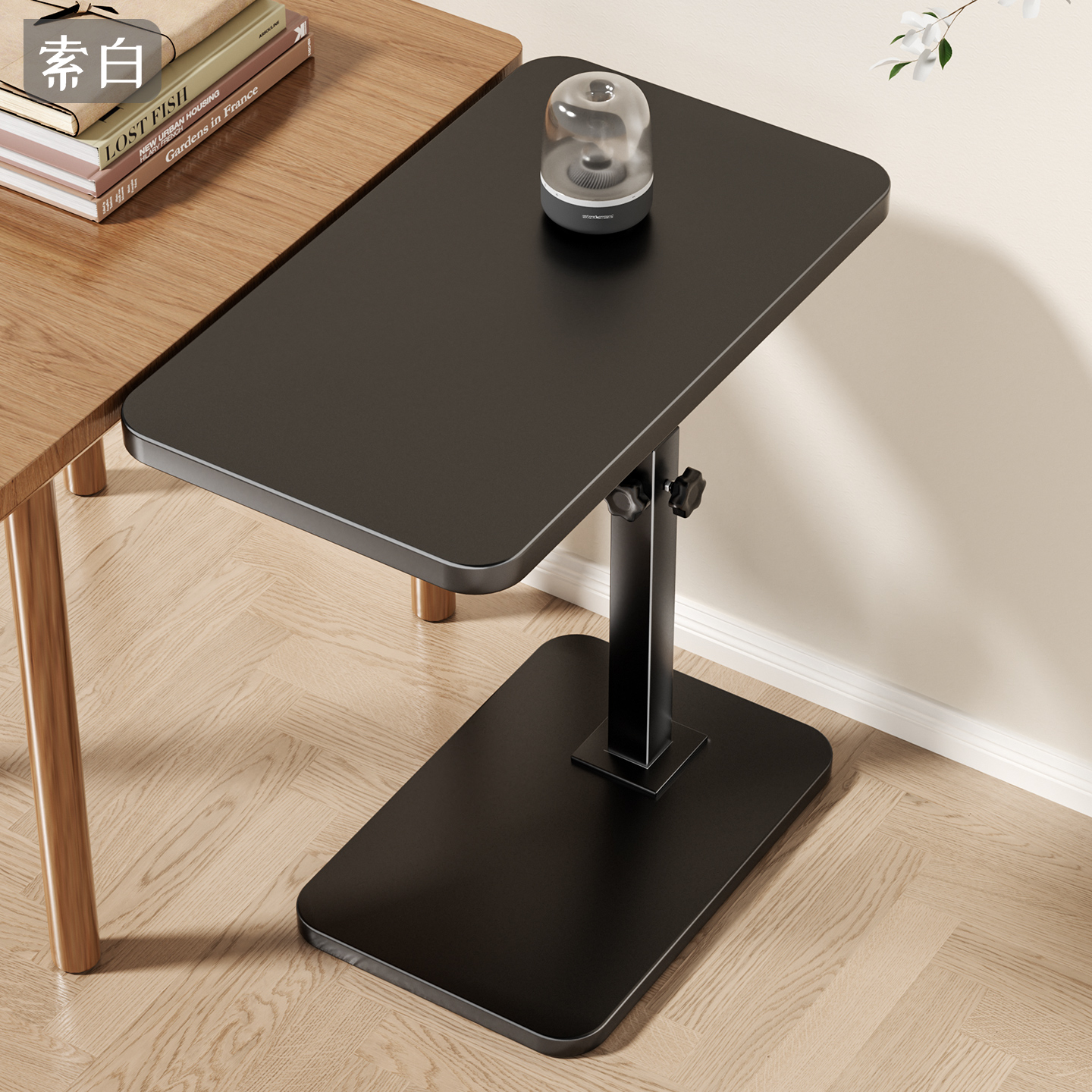 桌面延长板落地可移动升降电脑键盘支架办公室工位桌子扩展延伸板