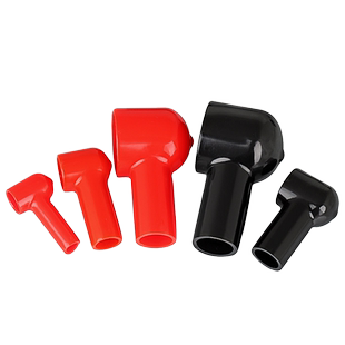 电瓶桩头护套接头端子保护帽橡胶烟斗型蓄电池正负极绝缘软胶套