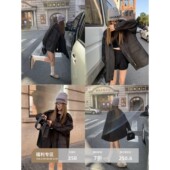 辰米范 大衣 中长款 现货7折 立领风衣外套2026秋冬加厚夹棉工装