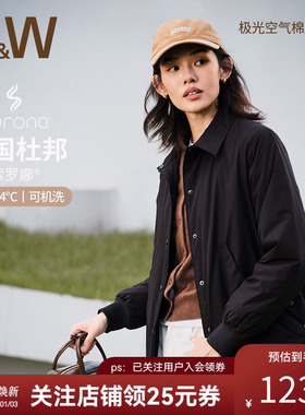SW速惟棉服女款秋冬2025新款保暖棉服外套复古巴恩风防泼水夹克