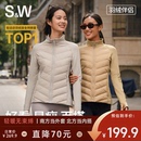 修身 SW轻薄运动鹅绒羽绒服女秋冬短款 显瘦立领户外运动保暖外套