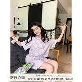 夏舒适可外穿家居服套装 睡衣女款 小清新碎花短袖 馨帮帮Homedress