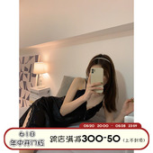 法式 2023夏季 性感蕾丝吊带睡裙雪纺睡衣女 新款 馨帮帮Homedress