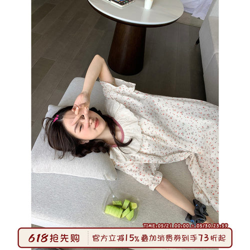 馨帮帮Homedress田园碎花睡裙