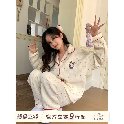 馨帮帮Homedress卡通猫家居服