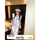 馨帮帮Homedress 宽松系带可外穿睡裙 可爱兔子印花睡衣女夏季 新款