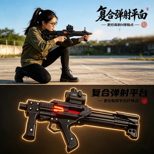 雷神复合弓激光弹弓2026新款精准轻量型设计软蛋远程瞄准成人弹弓 - 封面