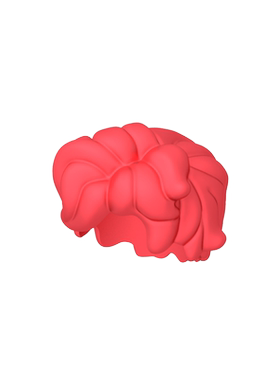 正版高砖积木零件GDS-90233配件卷发兼容25412小颗粒MOC拼插散件
