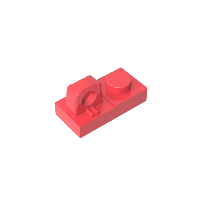 正版高砖积木零件GDS-824配件1x2 顶部带铰链板(凸)兼容30383散件