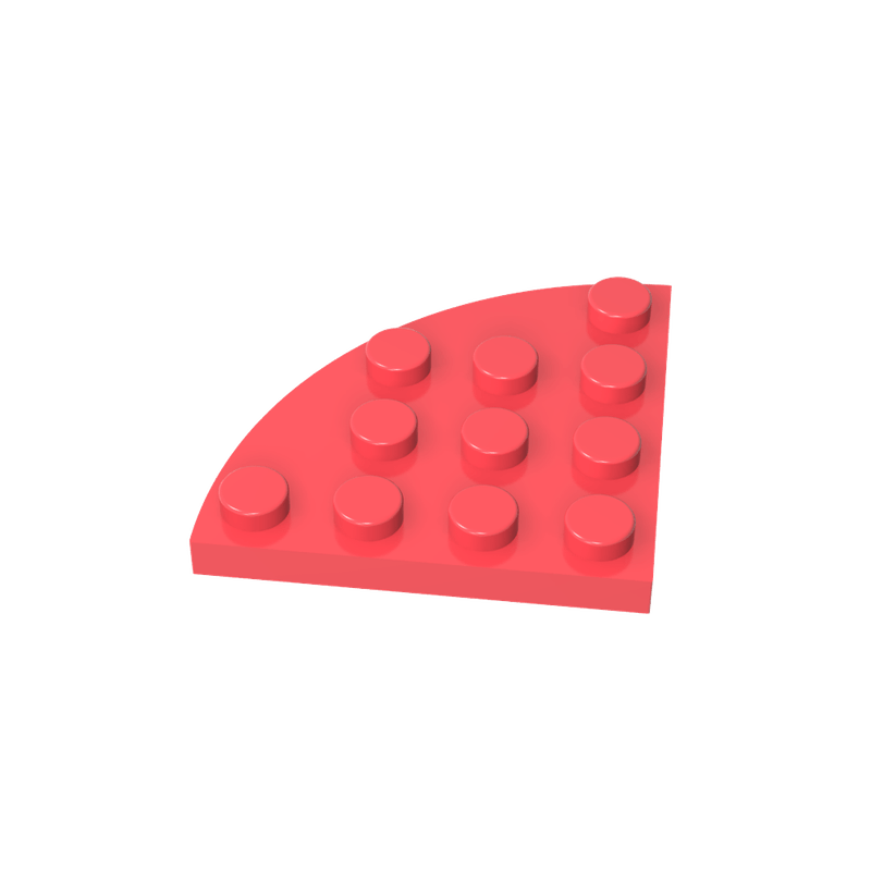 正版高砖积木零件GDS-569配件4x4 圆角板弧形兼容30565小颗粒拼插