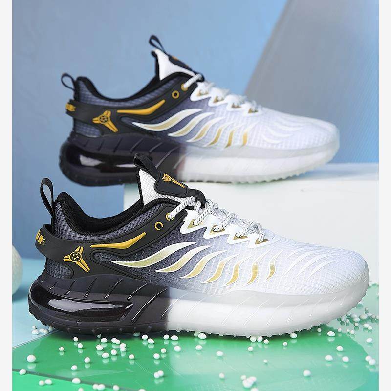 男鞋夏季透气青少年网面运动跑步鞋男款减震超轻专业跑鞋初中学生