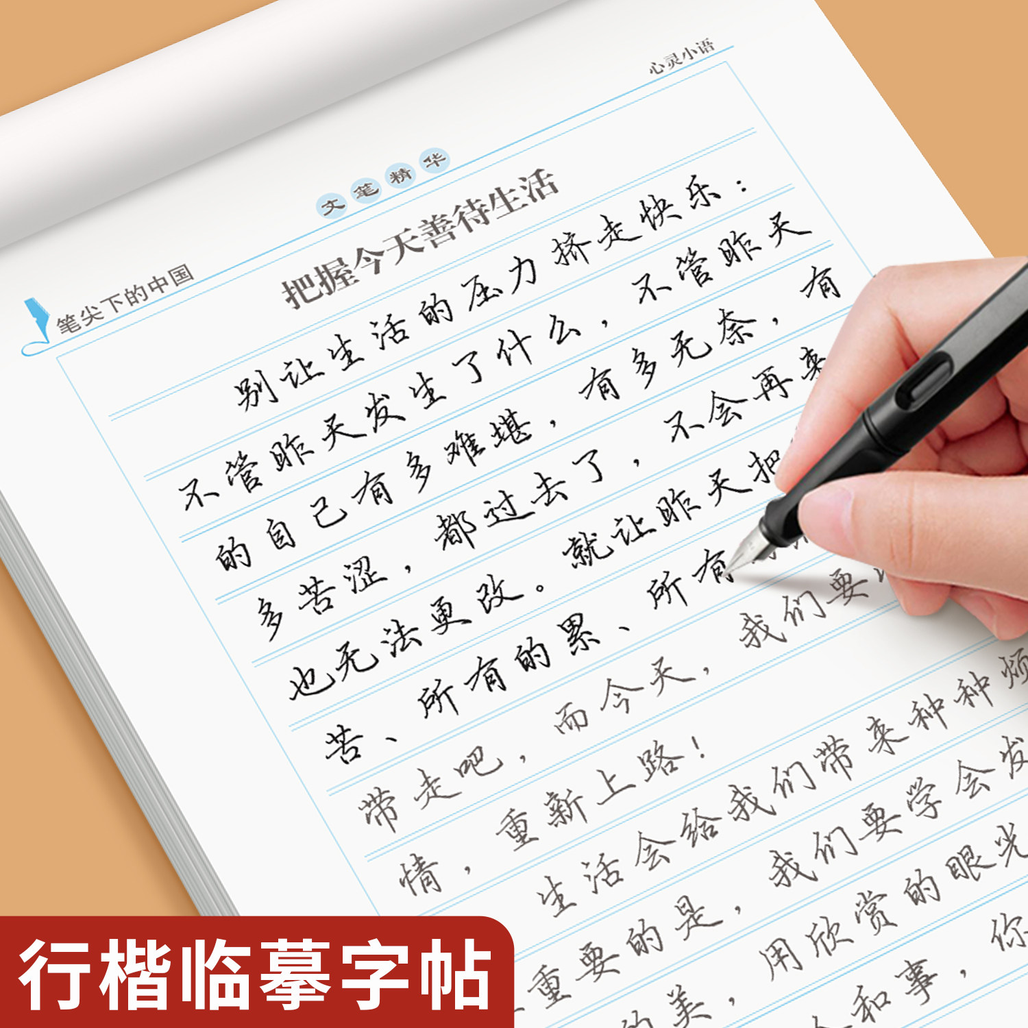 笔墨先锋练字帖成人行楷练字帖行楷文学经典硬笔钢笔字帖男生女生漂亮成人初中生高中生大学写字练字临摹练字帖