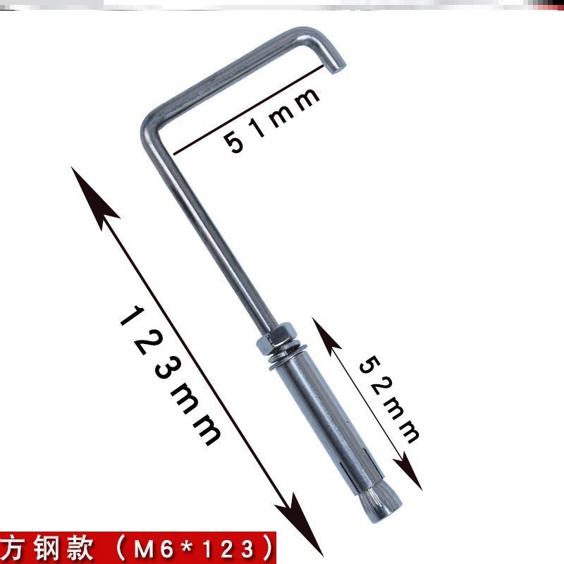 不锈钢蓬胀吊钩涨拉金属带弯钩挂勾螺丝栓防水蓬胀钩螺钩大号吊环